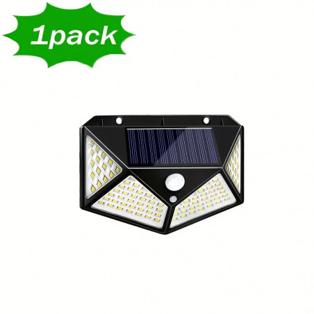 Lampe solaire 100 LED 4 faces
