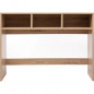 Console LP HOME 102 x 33 x 75 cm Avec 3 Cases En Bois Coloris Naturel