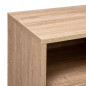 Console LP HOME 102 x 33 x 75 cm Avec 3 Cases En Bois Coloris Naturel
