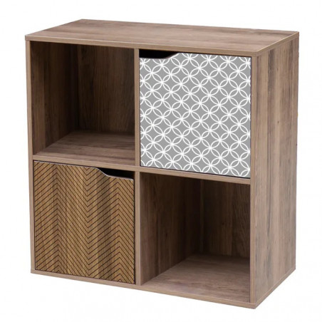 Étagères de bibliothèque LP HOIME Kerkio Conception géométrique 60x29xh 60 cm