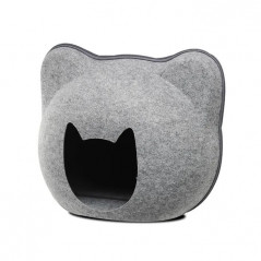 Abri Douillet pour Chat Gris 36cm X 47cm X 40cm