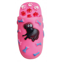 Jouet Pour Chien Lot de 2 Chaussures  15.5 x6x 6 cm ROSE/VERT