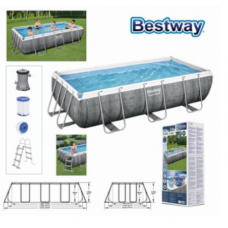 Piscine Rectangulaire 404 x 201 x H 100 cm