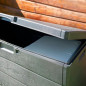 COFFRE DE JARDIN ANTHRACITE  78 x 55 x 52 cm