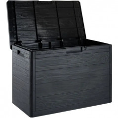 COFFRE DE JARDIN ANTHRACITE  78 x 55 x 52 cm