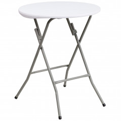 TABLE DE COCKTAIL RONDE PLIANTE – Diamètre 80 cm x Hauteur 110 cm