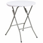 TABLE DE COCKTAIL RONDE PLIANTE – Diamètre 80 cm x Hauteur 110 cm