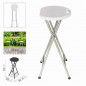 TABOURET COCKTAIL PLIABLE 32.5 x 29 x H70 cm