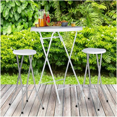 TABOURET COCKTAIL PLIABLE 32.5 x 29 x H70 cm