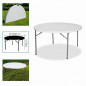 TABLE RONDE PLIABLE ROXI Diam 122 x H 74 cm