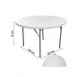 TABLE RONDE PLIABLE ROXI Diam 122 x H 74 cm