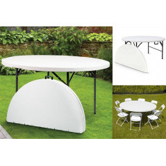 TABLE RONDE PLIABLE ROXI Diam 122 x H 74 cm