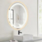 Miroir de salle de bain LED, luminosité réglable