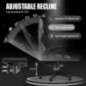Chaise Gaming Ergonomique avec Coussin et Dossier Inclinable