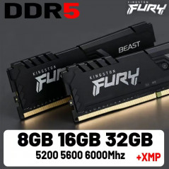 Kingston Fury Beats DDR5 RAM Mémoire de bureau XMP DIMM