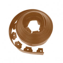 Bordure de jardin PE marron 10 m