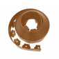 Bordure de jardin PE marron 10 m