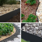 Bordure de jardin PE marron 10 m