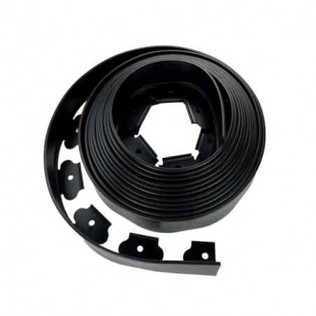 Bordure de jardin PE noire 10 m