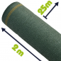 Brise-vue toile tissee vert fonce 2m x 25m