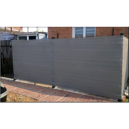Brise-vue toile tissee anthracite 1m20 x 25m