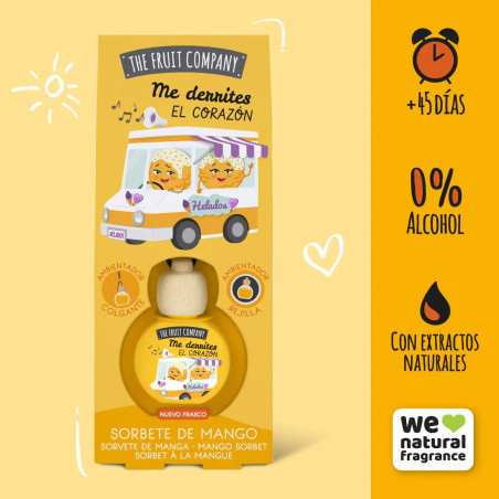 THE FRUIT COMPANY  Désodorisant  Pour Voiture Mangue 6.5 ml