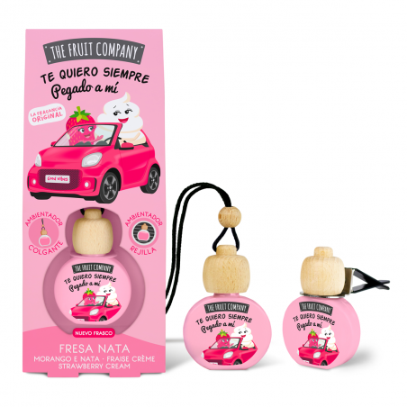 THE FRUIT COMPANY  Désodorisant  Pour Voiture à la Fraise Chantilly 6.5 ml