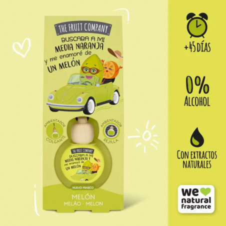 THE FRUIT COMPANY  Désodorisant  Pour Voiture Melon 6.5 ml
