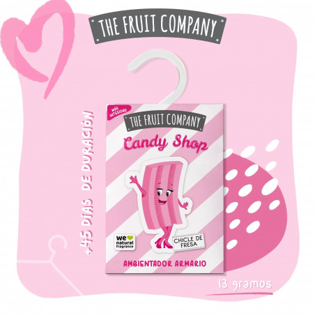 THE FRUIT COMPANY  Désodorisant  Pour armoire CANDY SHOP Chewing-Gum a la Fraise