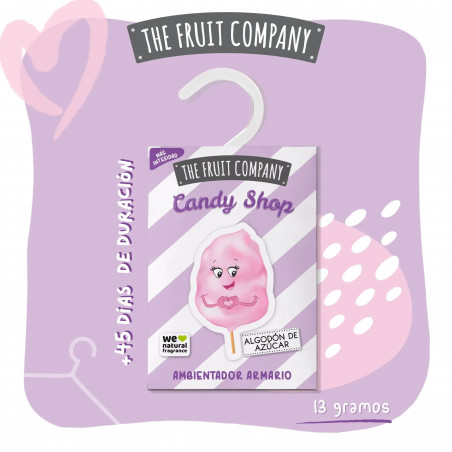 THE FRUIT COMPANY  Désodorisant  Pour armoire CANDY SHOP Barbe a Papa