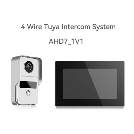 Interphone vidéo sans fil avec écran tactile Wi-Fi, système de contrôle d'accès RFID