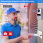 Interphone vidéo sans fil avec écran tactile Wi-Fi, système de contrôle d'accès RFID