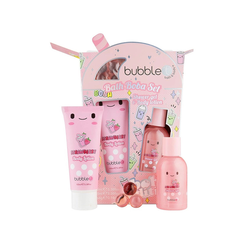 Coffret cadeau Boba Tea pour le bain et le corps - Lot de 3