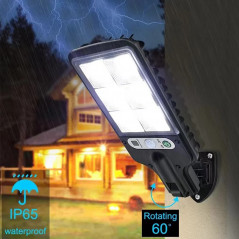 Lampadaire à capteur COB 108, 3 modes d'éclairage, extérieur, étanche, sécurité, lampes solaires pour jardin