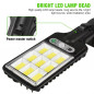 Lampadaire à capteur COB 108, 3 modes d'éclairage, extérieur, étanche, sécurité, lampes solaires pour jardin