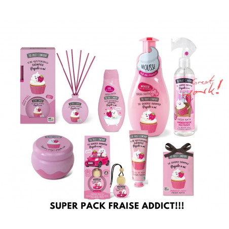 the fruit company Set Cadeau Addict Fraise  à la Crème 9 pièces