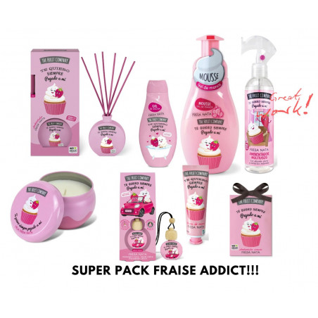 the fruit company Set Cadeau Addict Fraise  à la Crème 8 pièces