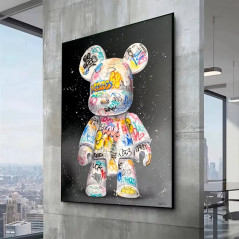 Cadre Peinture sur toile graffiti 30x40cm