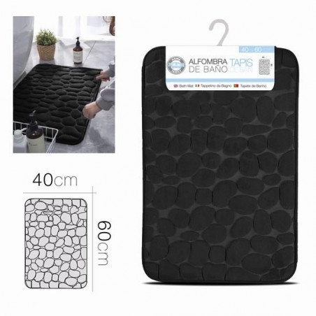 Tapis de Bain Noir 40x60 cm
