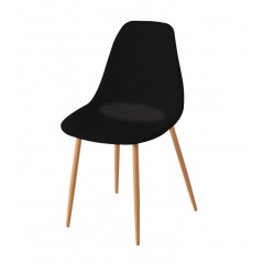 CHAISE Noire Scandinave  45 x 48 x 85 cm