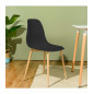 CHAISE Noire Scandinave  45 x 48 x 85 cm