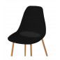CHAISE Noire Scandinave  45 x 48 x 85 cm