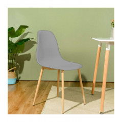 CHAISE Gris Scandinave  45 x 48 x 85 cm