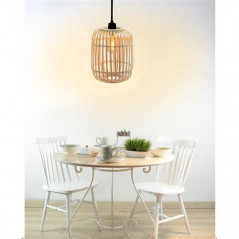 LAMPE BAMBOU Diam 28 x H26 cm