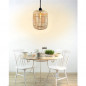 LAMPE BAMBOU Diam 28 x H26 cm