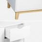 Commode Meuble Etagère 3 Tiroirs 120 x 39.5 x 75 cm