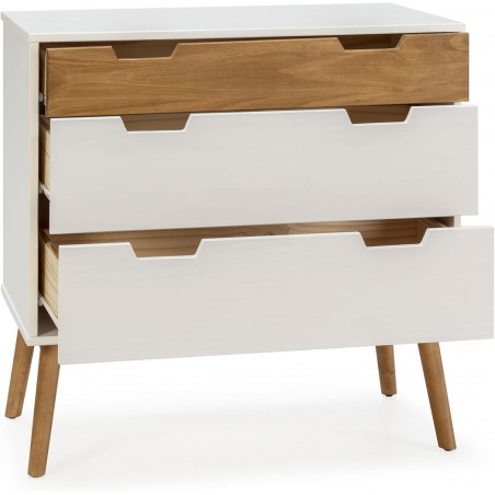 Meuble LP HOME WITA 3 Tiroirs 80 x 40 x H 83 cm