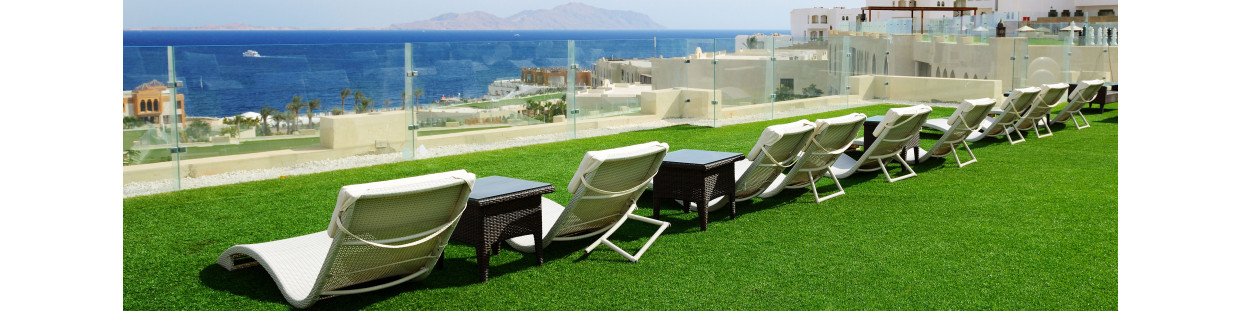 Gazon synthétique professionnel camping hôtel restaurant